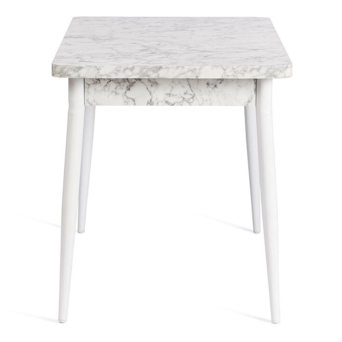 Раздвижной обеденный стол-автомат Alta белого цвета - купить Обеденные столы по цене 9480.0