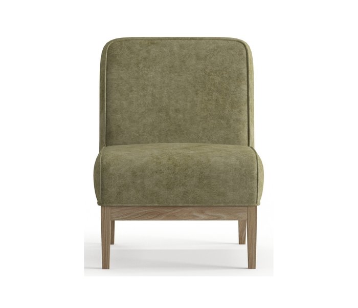 Кресло из вельвета Арагорн оливкового цвета - купить Интерьерные кресла по цене 16490.0