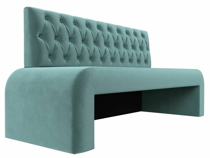 Прямой диван Кармен Люкс бирюзового цвета - лучшие Прямые диваны в INMYROOM