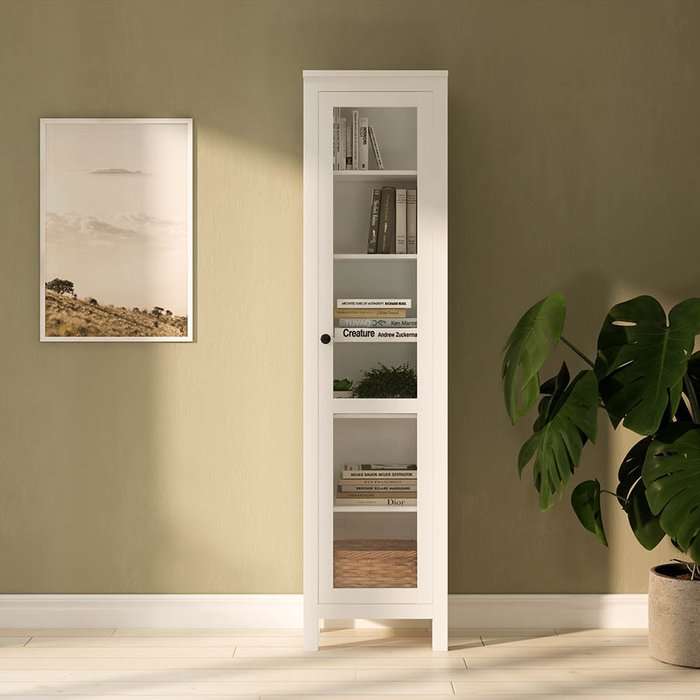 Книжный шкаф Кымор белого цвета - купить Книжные шкафы по цене 24990.0