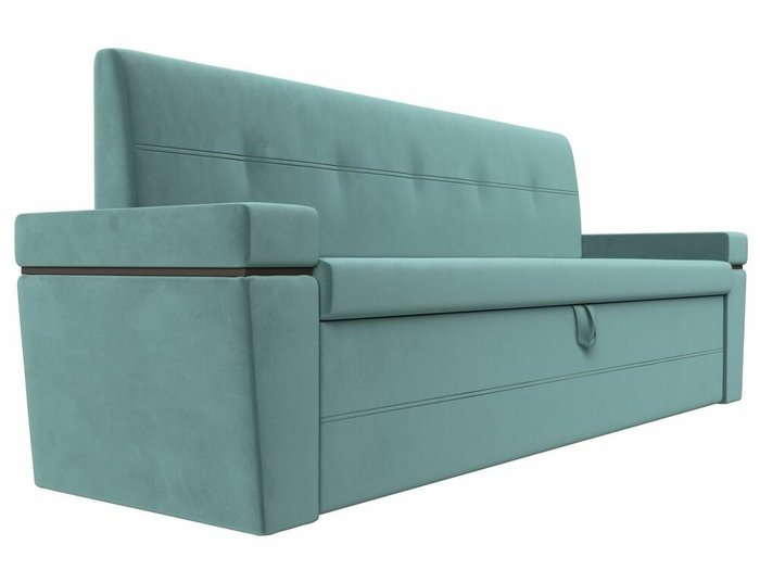 Прямой диван-кровать Деметра бирюзового цвета - лучшие Прямые диваны в INMYROOM