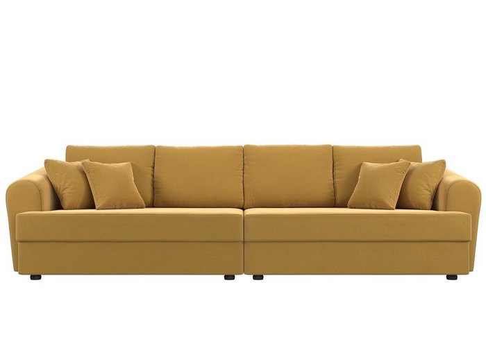 Прямой диван-кровать Милтон желтого цвета - купить Прямые диваны по цене 66999.0