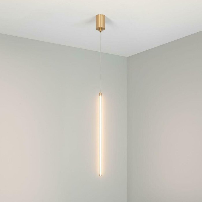 Подвесной светодиодный светильник Umbra золотого цвета - лучшие Подвесные светильники в INMYROOM
