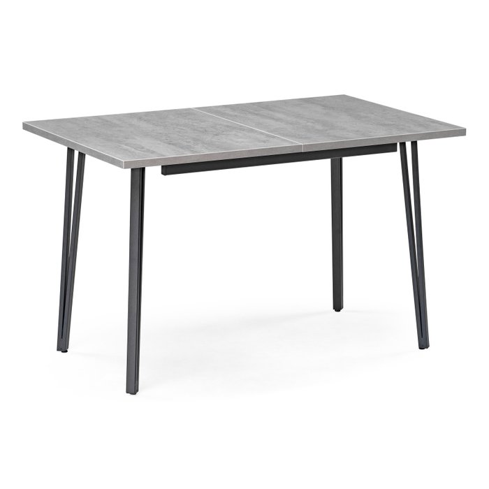 Раздвижной обеденный стол Денвер Лофт серого цвета
