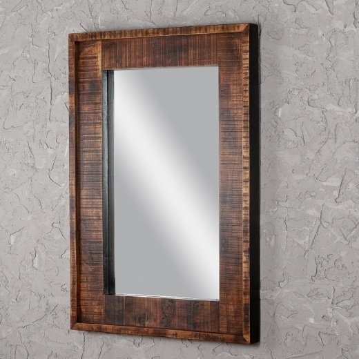 Зеркало настенное в деревянной раме - купить Настенные зеркала по цене 21400.0