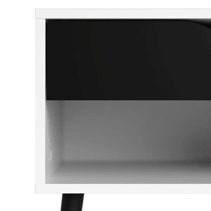 Тумба прикроватная Oslo бело-черного цвета - лучшие Прикроватные тумбы в INMYROOM