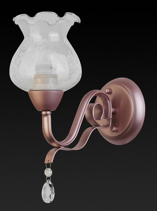 Бра KELLI TL5680B-01PG (стекло, цвет белый) - лучшие Бра и настенные светильники в INMYROOM