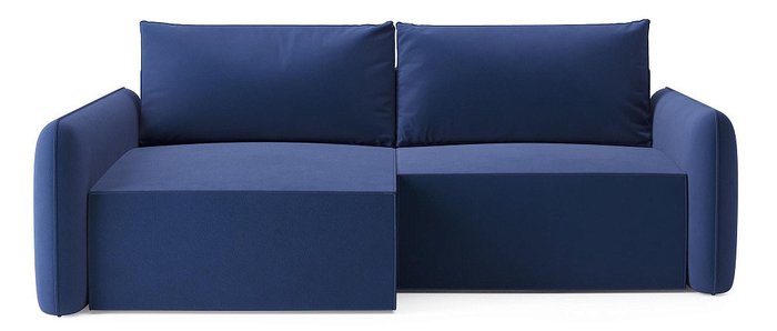 Угловой диван-кровать Софт синего цвета левый - купить Угловые диваны по цене 55349 Угловой диван-кровать Софт синего цвета левый - купить Угловые диваны по цене 55349