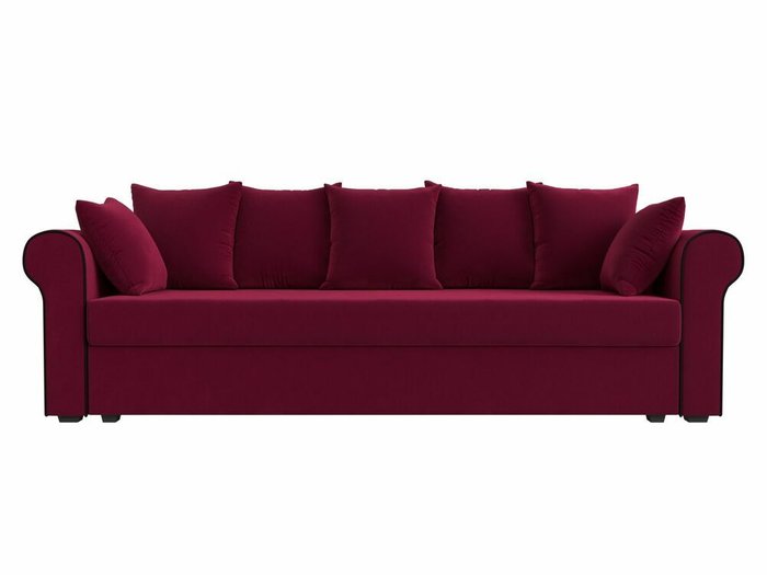 Прямой диван-кровать Рейн бордового цвета - купить Прямые диваны по цене 28999.0