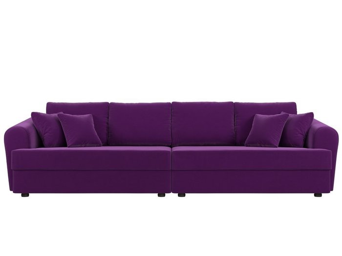 Прямой диван-кровать Милтон фиолетового цвета - купить Прямые диваны по цене 66999.0
