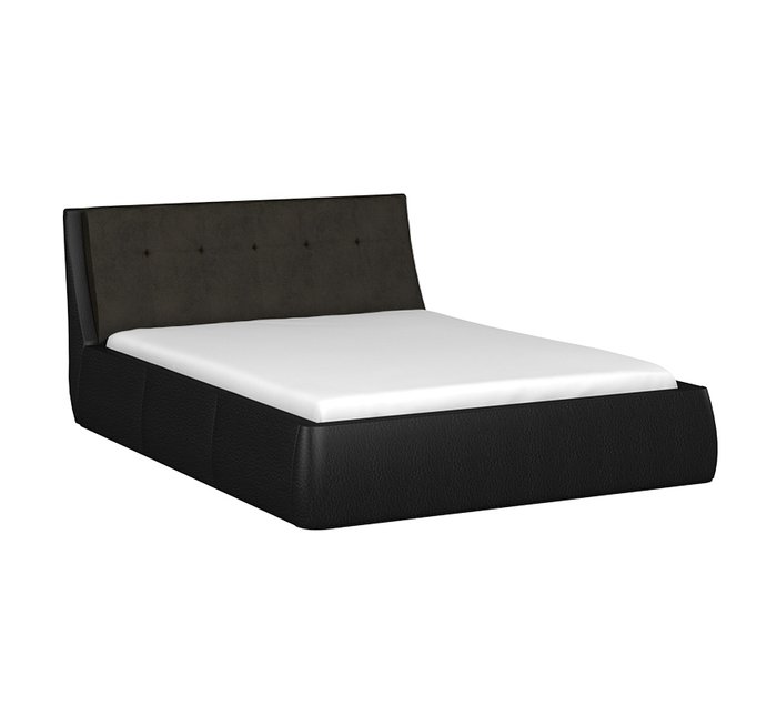 Кровать Гесиона 160х200 черного цвета с подъемным механизмом  - купить Кровати для спальни по цене 30873.0