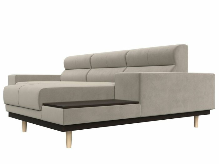 Угловой диван-кровать Леонардо бежевого цвета  правый угол - лучшие Угловые диваны в INMYROOM