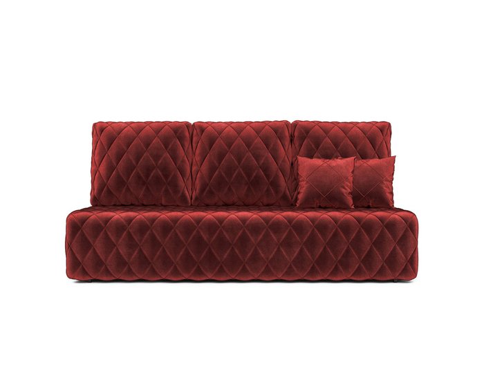 Диван-кровать Роял темно-красного цвета - купить Прямые диваны по цене 41990.0