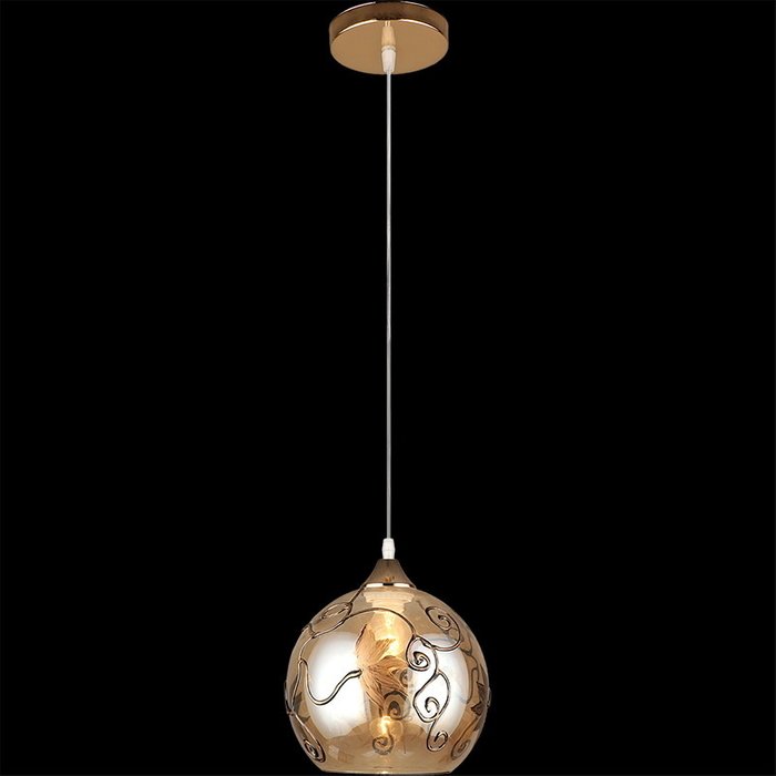 Подвесной светильник 03561-0.9-01 (стекло, цвет коричневый) - лучшие Подвесные светильники в INMYROOM