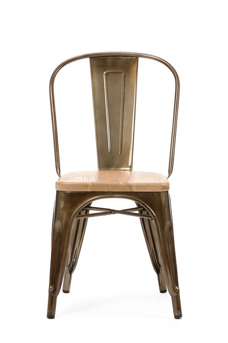 Стул Marais Wood бронзового цвета - лучшие Обеденные стулья в INMYROOM