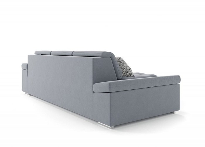 Угловой диван-кровать L серого цвета - лучшие Угловые диваны в INMYROOM