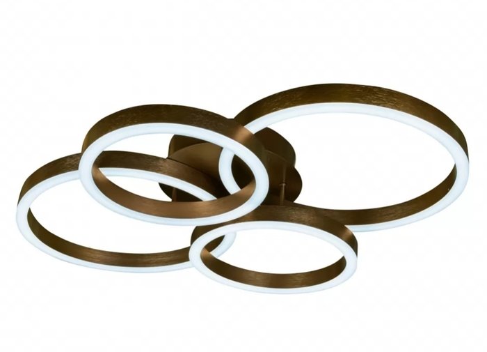 Потолочная люстра Ring New коричневого цвета  - лучшие Потолочные люстры в INMYROOM
