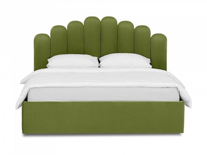 Кровать Queen Sharlotta 160х200 зеленого цвета с подъемным механизмом - купить Кровати для спальни по цене 83280.0