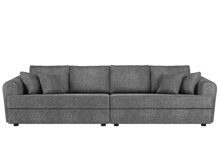 Прямой диван-кровать Милтон серого цвета - купить Прямые диваны по цене 67999.0
