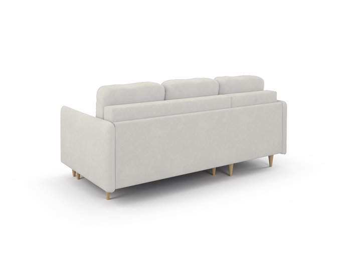 Угловой диван-кровать Санваль светло-серого цвета - купить Угловые диваны по цене 109000.0