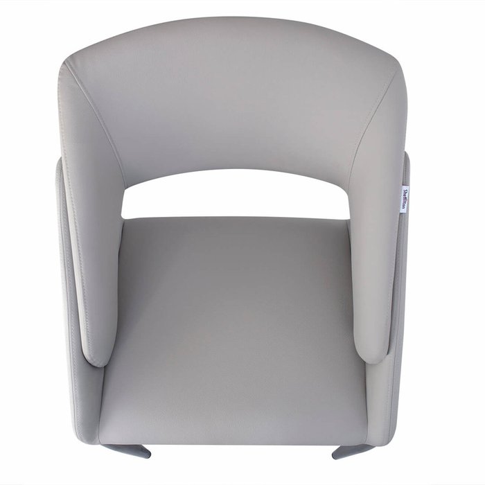 Обеденный стул-кресло Marta серого цвета - лучшие Обеденные стулья в INMYROOM