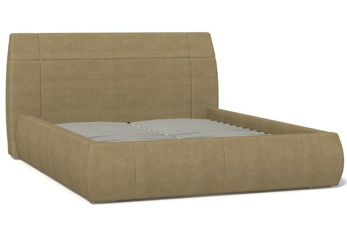 Кровать мягкая Анри бежевого цвета 160х200 - купить Кровати для спальни по цене 32707.0