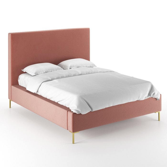 Кровать Kona 160х200 розового цвета - купить Кровати для спальни по цене 69000.0