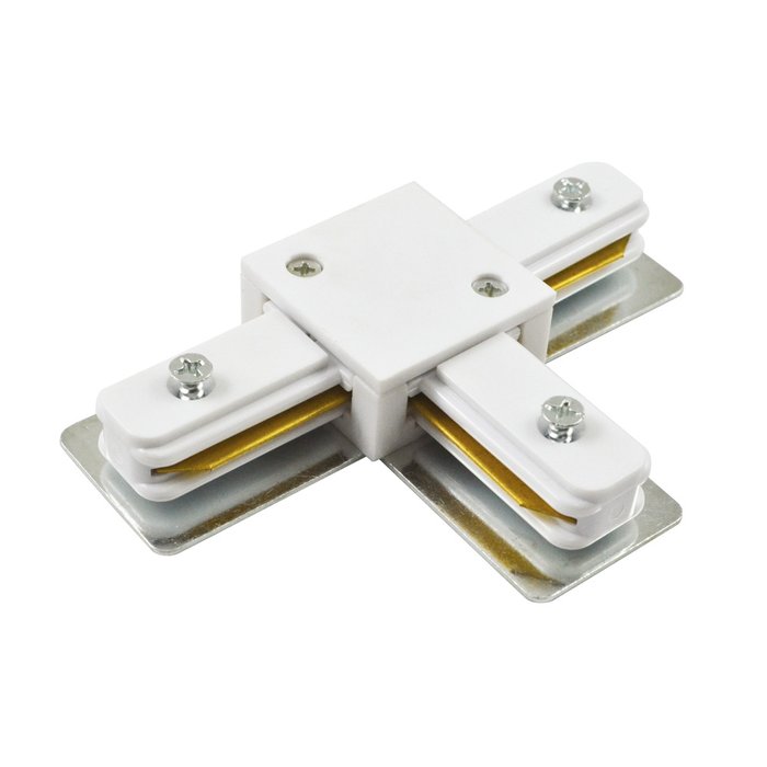 Коннектор для шинопровода Track accessories белого цвета