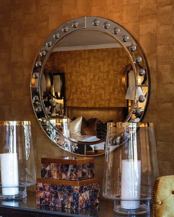 Зеркало настенное Батист с зеркальной рамой