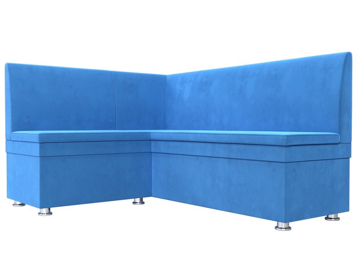 Угловой диван Уют голубого цвета левый угол - лучшие Угловые диваны в INMYROOM