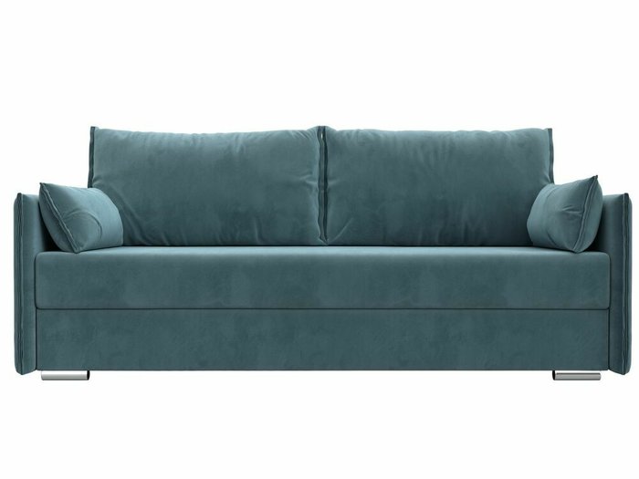 Прямой диван-кровать Сайгон бирюзового цвета - купить Прямые диваны по цене 41999.0