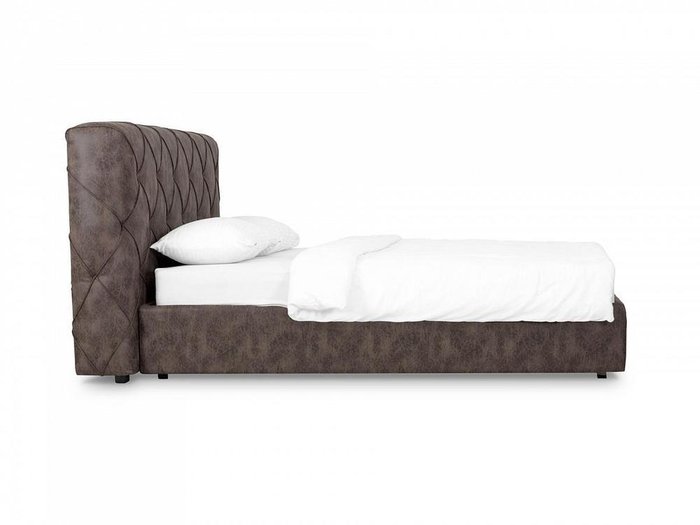 Кровать Ember 160х200 бежево-коричневого цвета с подъемным механизмом - купить Кровати для спальни по цене 111700.0