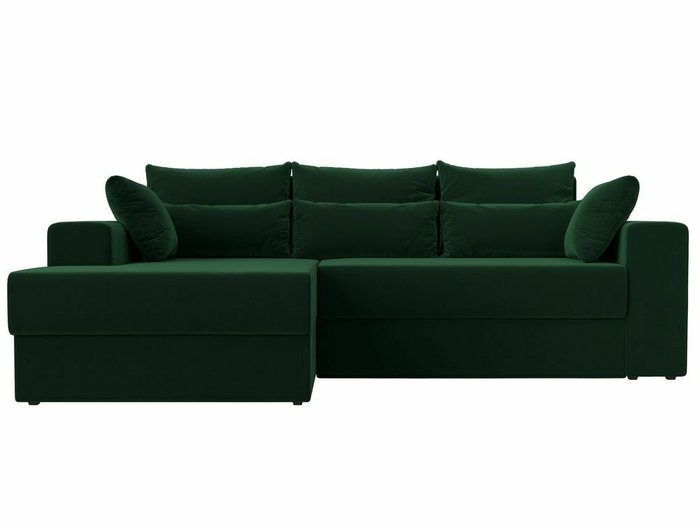 Угловой диван-кровать Майами зеленого цвета левый угол - купить Угловые диваны по цене 52999.0