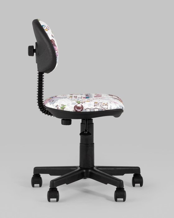Кресло компьютерное детское Умка Girls Life бело-черного цвета - лучшие Офисные кресла в INMYROOM