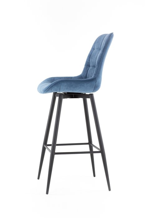 Стул барный Elis Bar cross conus синего цвета - лучшие Барные стулья в INMYROOM