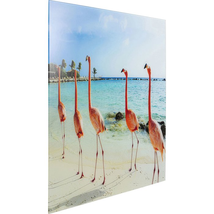 Картина Flamingo на закаленном стекле - купить Картины по цене 13200.0 Картина Flamingo на закаленном стекле - купить Картины по цене 13200.0