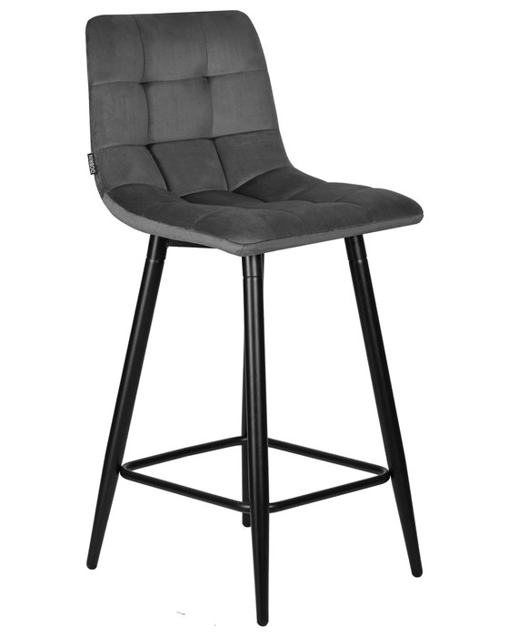 Стул полубарный Olivia темно-серого цвета - купить Барные стулья по цене 6960.0