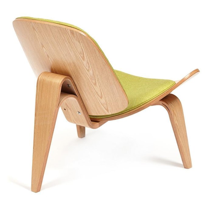 Кресло Shell бежево-зеленого цвета - лучшие Интерьерные кресла в INMYROOM