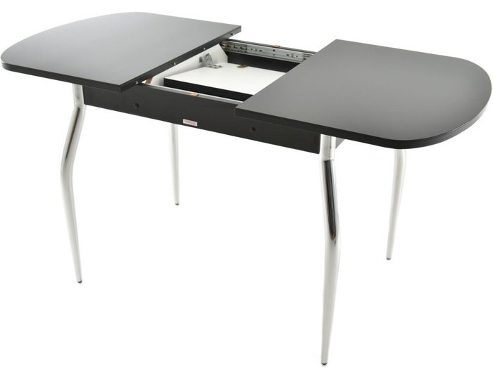 Стол раскладной Ривьера черного цвета - лучшие Обеденные столы в INMYROOM