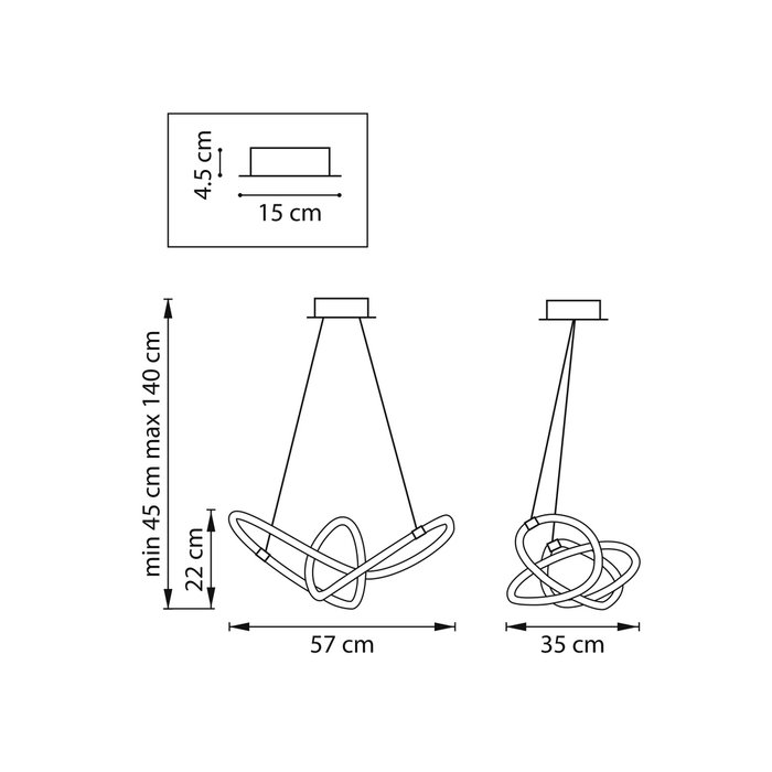 Люстра CORINTO 35W LED 3007LM 360G ЗОЛОТО DIM 3000-6000K - лучшие Подвесные люстры в INMYROOM Люстра CORINTO 35W LED 3007LM 360G ЗОЛОТО DIM 3000-6000K - лучшие Подвесные люстры в INMYROOM