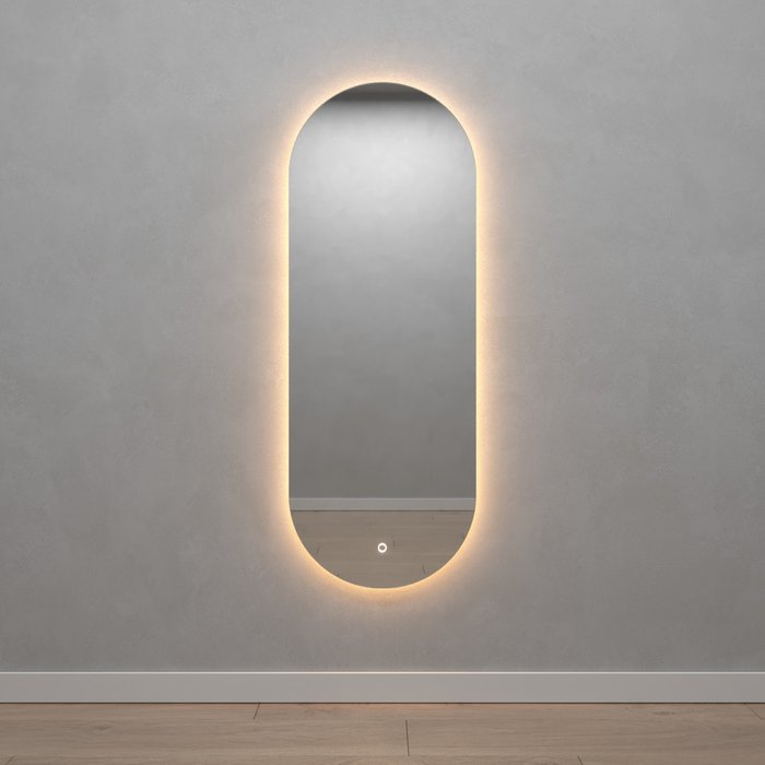 Настенное зеркало Nolvis NF LED M с тёплой подсветкой с сенсорным включателем - купить Настенные зеркала по цене 15900.0