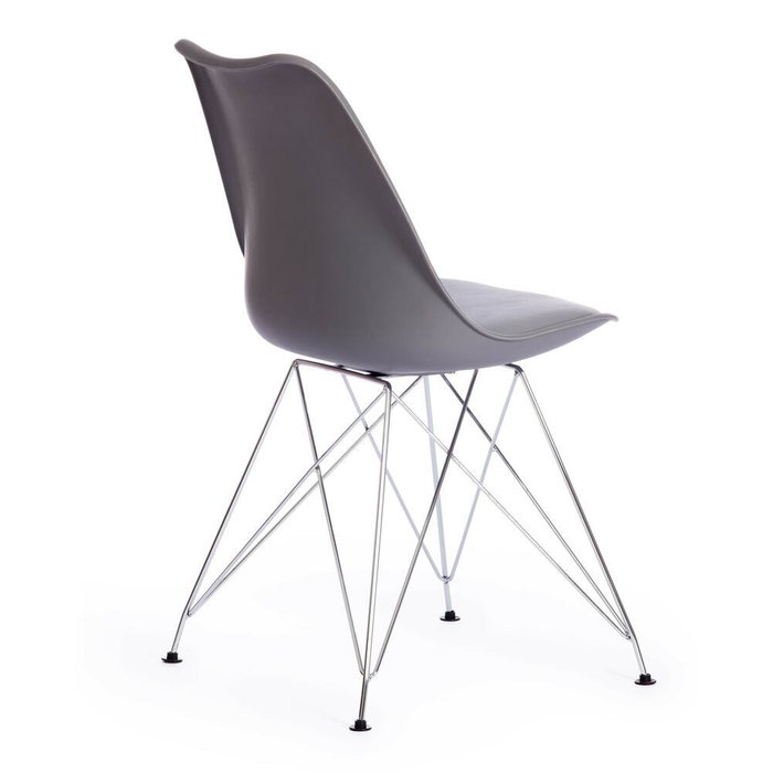 Стул Tulip Iron Chair серого цвета - лучшие Обеденные стулья в INMYROOM
