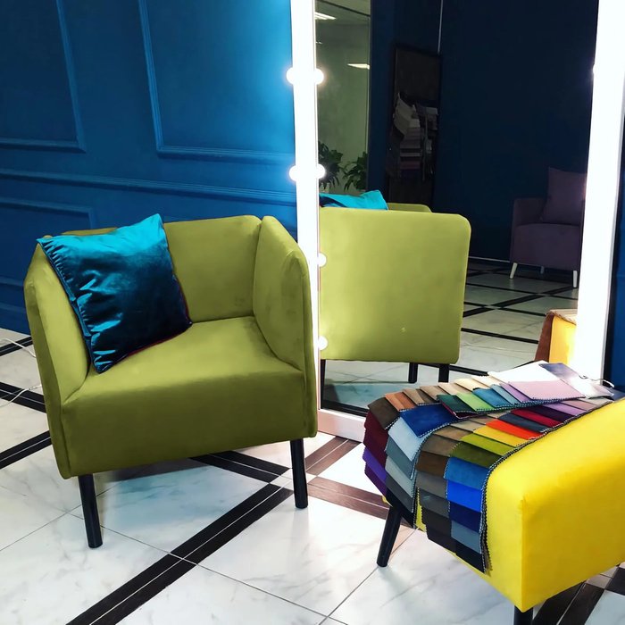 Кресло Монреаль салатового цвета - лучшие Интерьерные кресла в INMYROOM