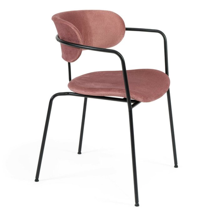 Набор из двух стульев Van Hallen темно-розового цвета - купить Обеденные стулья по цене 15940.0
