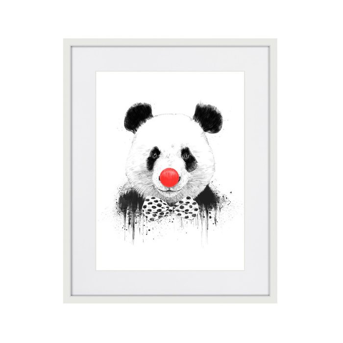 Репродукция картины Panda Clown в деревянной раме - купить Картины по цене 3995.0