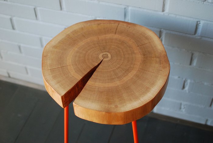 Кофейный стол Tree оранжево-коричневого цвета - купить Кофейные столики по цене 6900.0