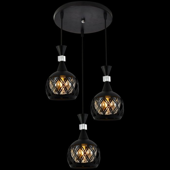 Подвесной светильник 03026-0.9-03 BK (металл, цвет черный) - лучшие Подвесные светильники в INMYROOM