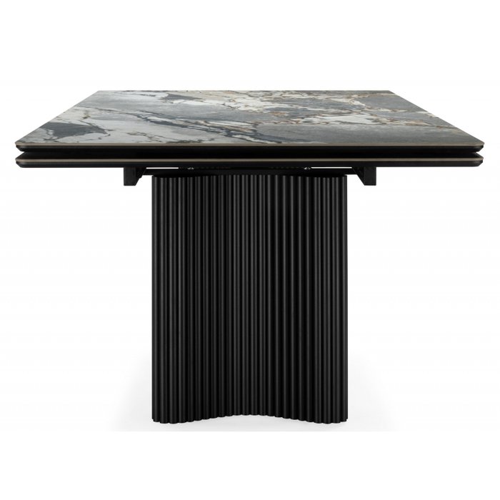 Раздвижной обеденный стол Адажио 110х240 черного цвета - лучшие Обеденные столы в INMYROOM