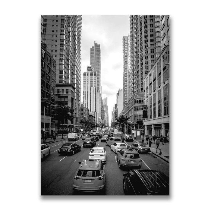 Картина на холсте Улицы Нью-Йорка 50х70 см