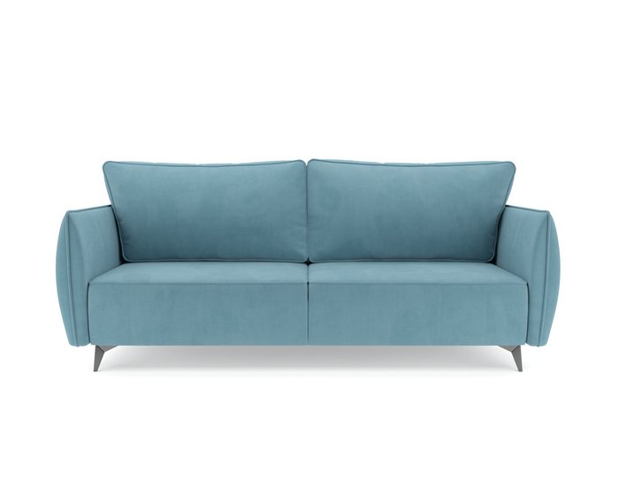 Прямой диван-кровать Осло голубого цвета - купить Прямые диваны по цене 43990.0